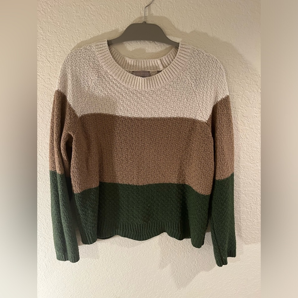 Evolution By Cyrus Colorblock Pullover Sweater - image 1